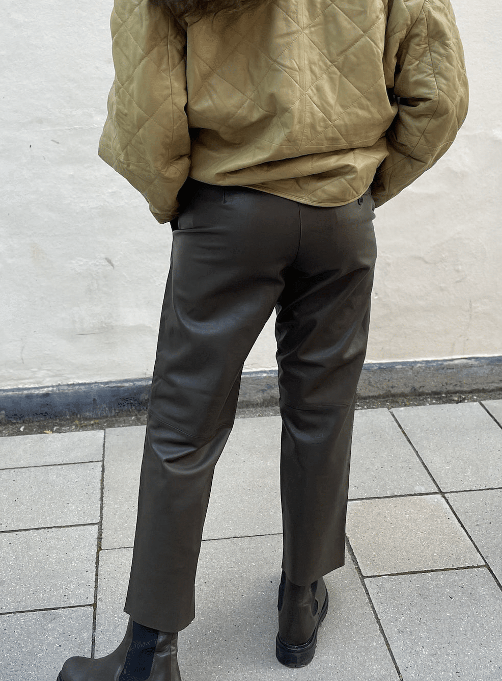 Munderingskompagniet - Leather Pants, Dark Green Butik Ølund